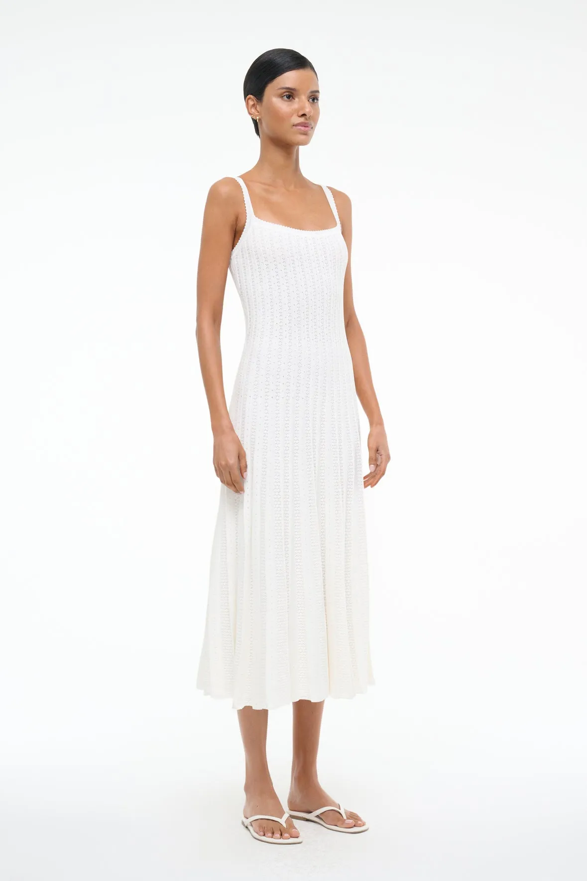 ELLEN DRESS | IVORY sold by STAUD product image thumbnail 3