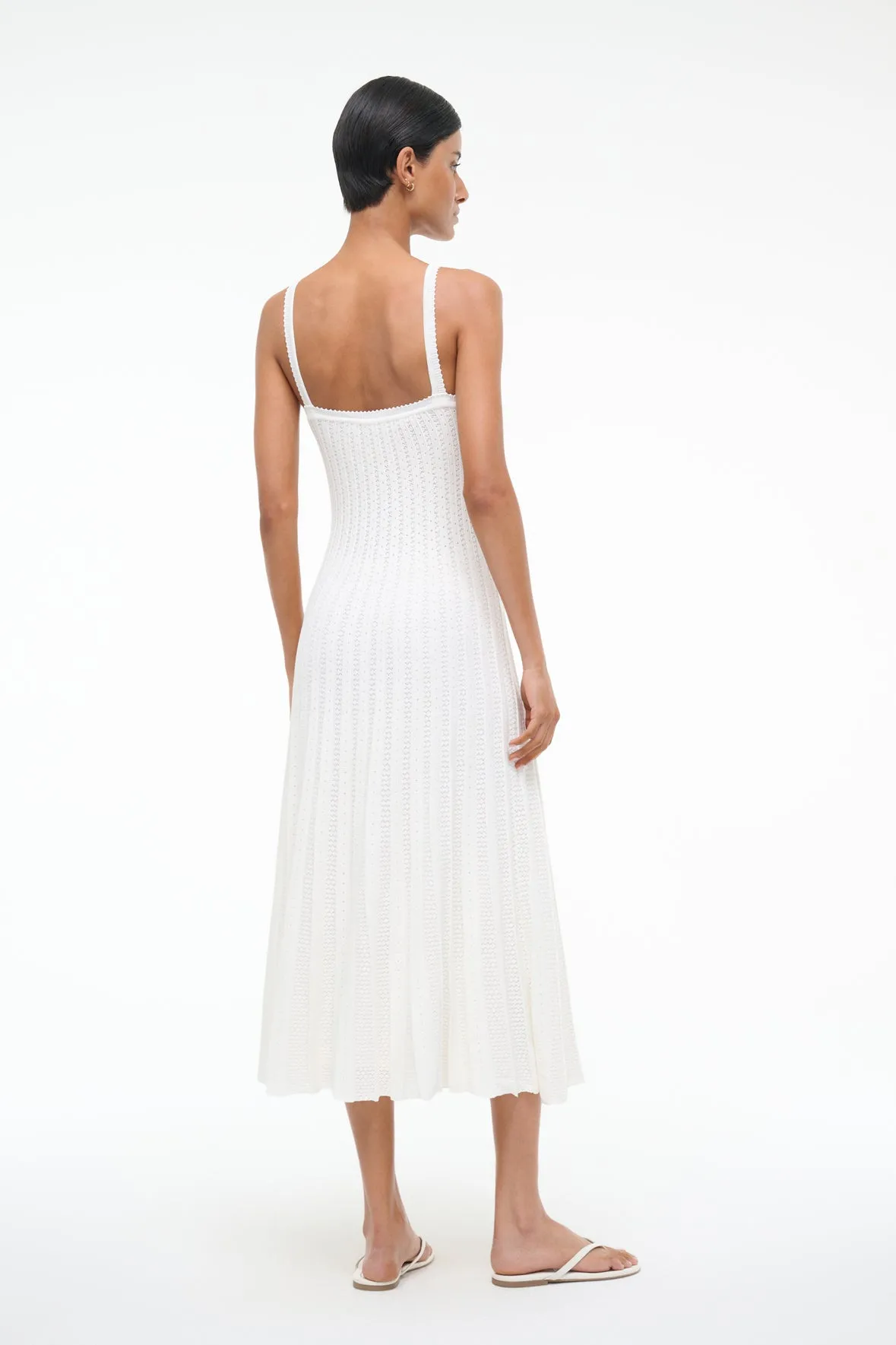 ELLEN DRESS | IVORY sold by STAUD product image thumbnail 5