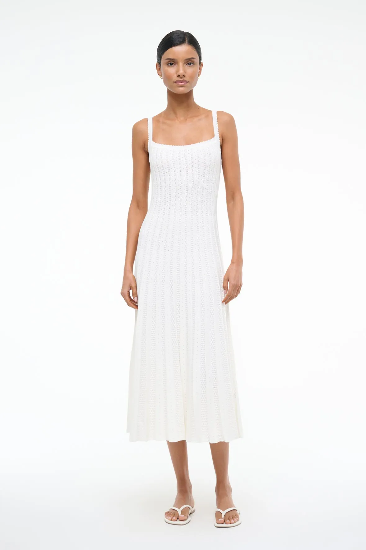 ELLEN DRESS | IVORY sold by STAUD product image thumbnail 2