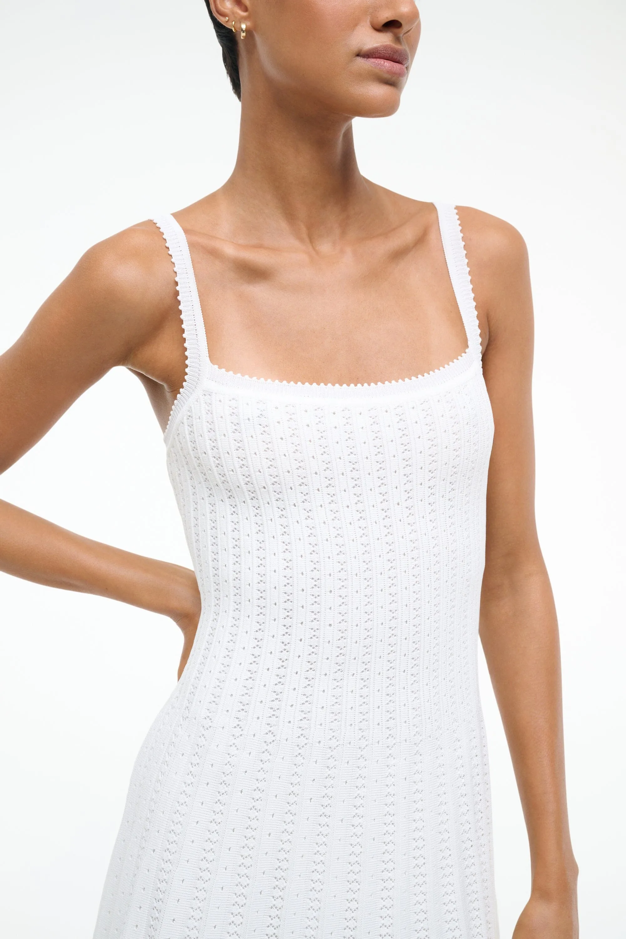 ELLEN MINI DRESS | IVORY sold by STAUD product image thumbnail 2