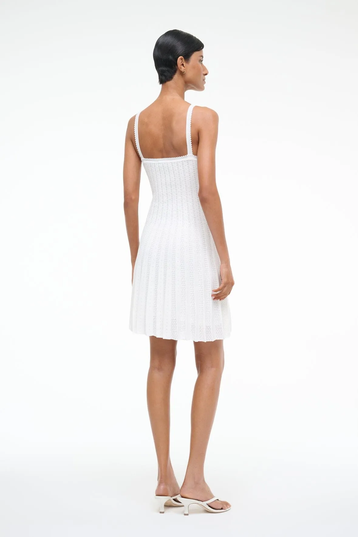 ELLEN MINI DRESS | IVORY sold by STAUD product image thumbnail 4