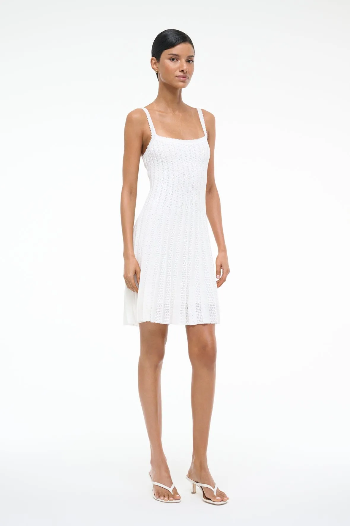 ELLEN MINI DRESS | IVORY sold by STAUD product image thumbnail 3