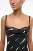 EVANGELINE SILK DRESS | POP SARDINES BLACK sold by STAUD