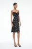 EVANGELINE SILK DRESS | POP SARDINES BLACK sold by STAUD