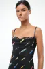 EVANGELINE SILK DRESS | POP SARDINES BLACK sold by STAUD
