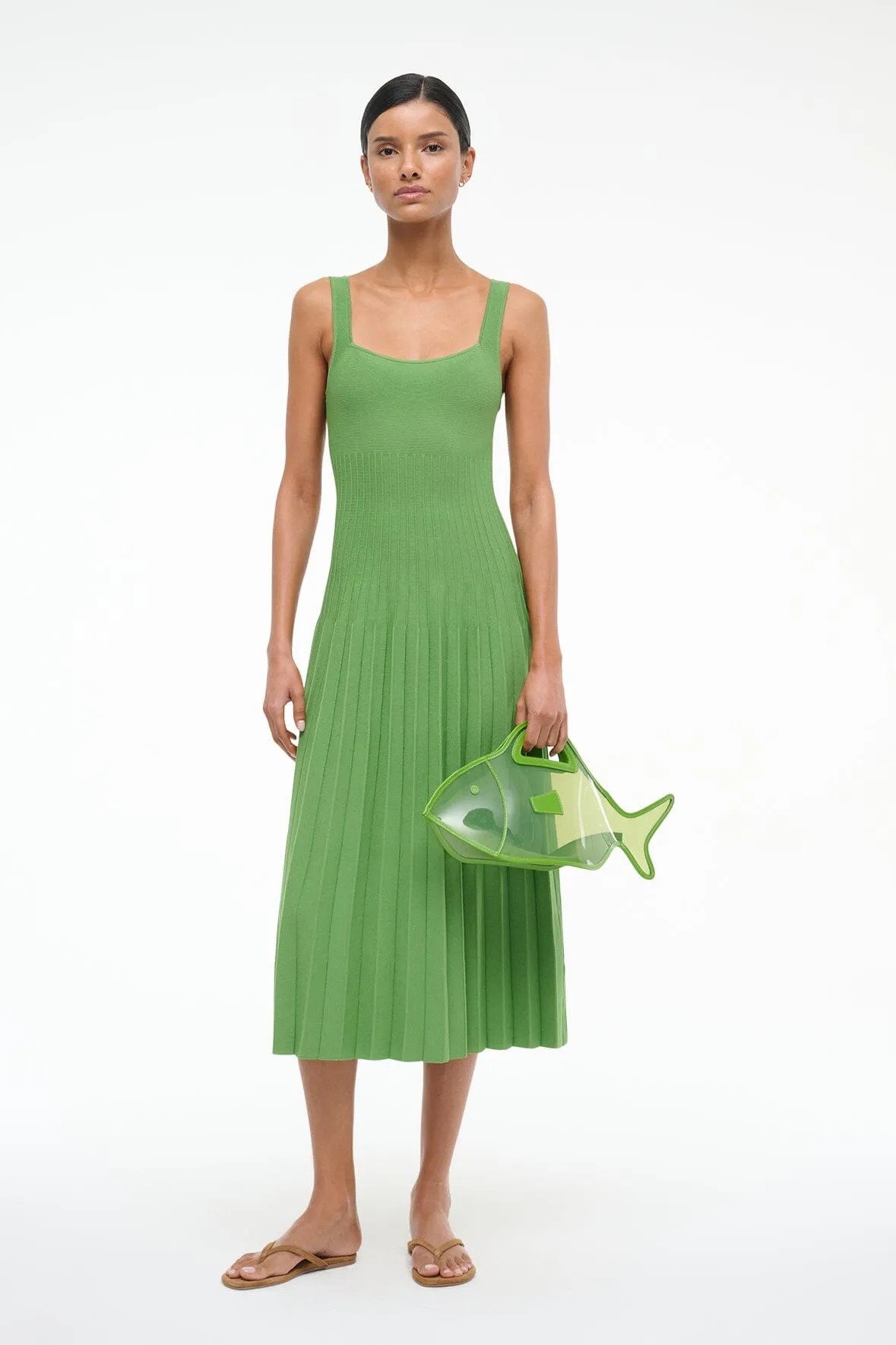 ELLISON DRESS | LEAF sold by STAUD
