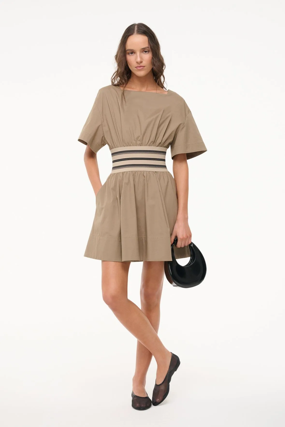 AMY MINI DRESS | TAUPE sold by STAUD product image thumbnail 5