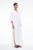 ENZO MAXI DRESS | WHITE sold by STAUD