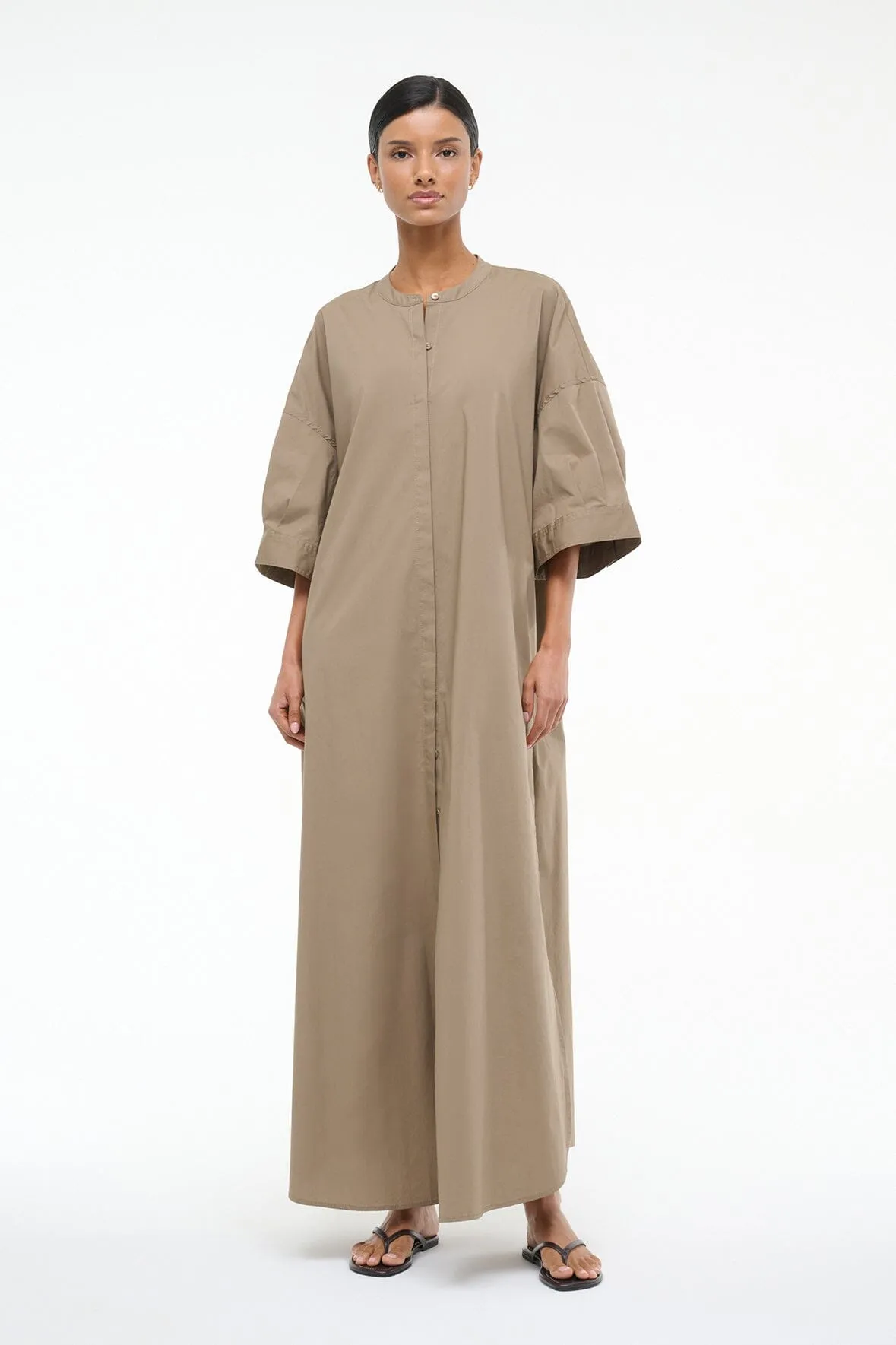 ENZO MAXI DRESS | TAUPE sold by STAUD product image thumbnail 4
