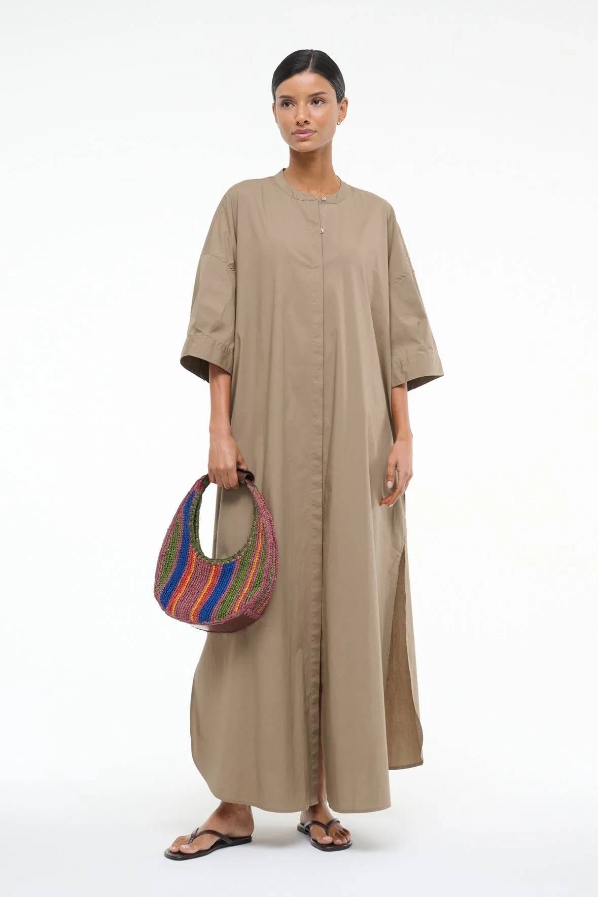 ENZO MAXI DRESS | TAUPE sold by STAUD product image thumbnail 3