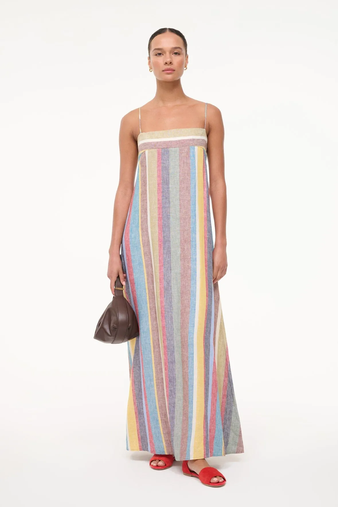 LAURA LINEN DRESS | MARKET STRIPE sold by STAUD product image thumbnail 5