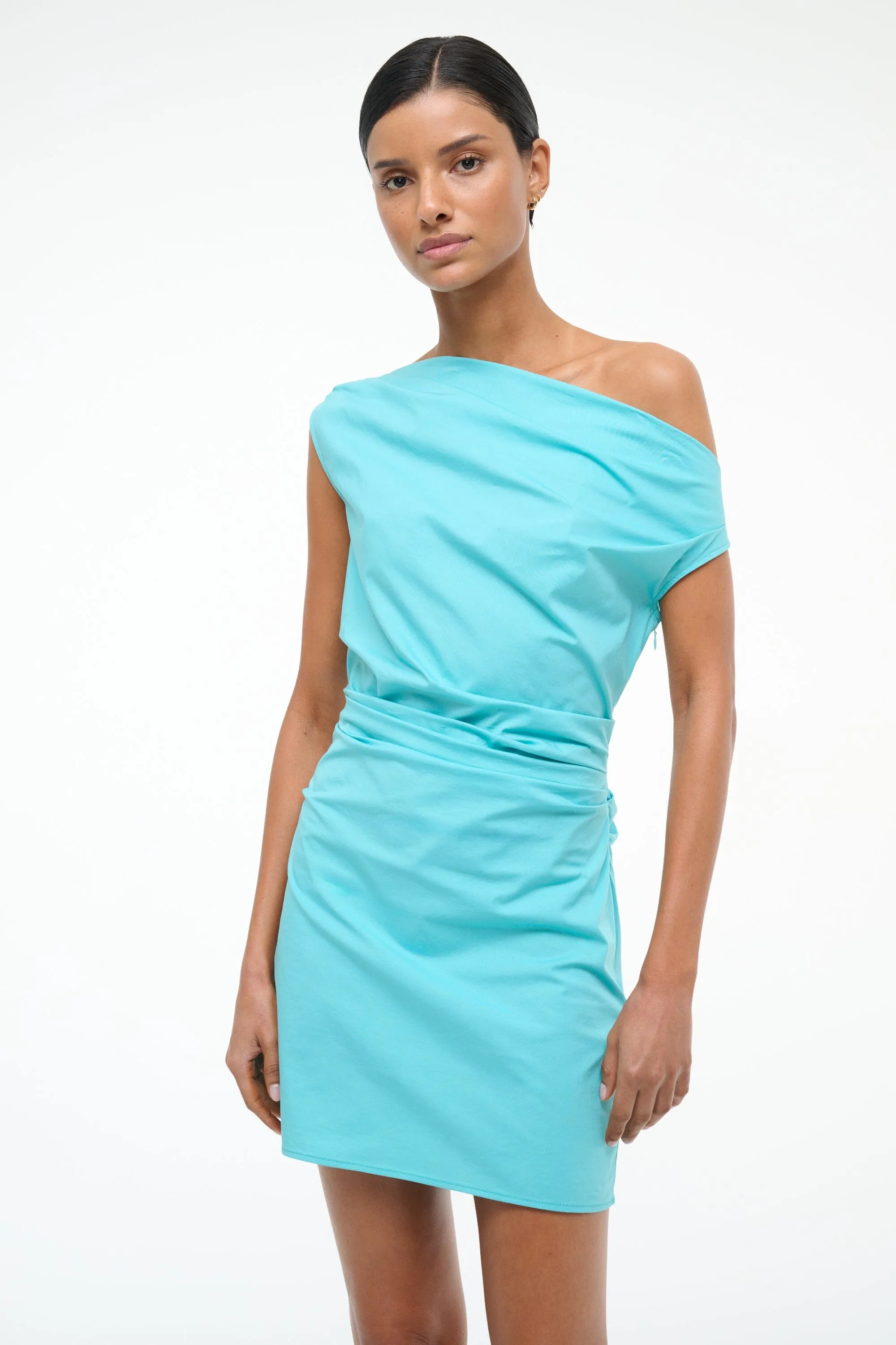 MINI PHARE DRESS | TEAL sold by STAUD product image thumbnail 2
