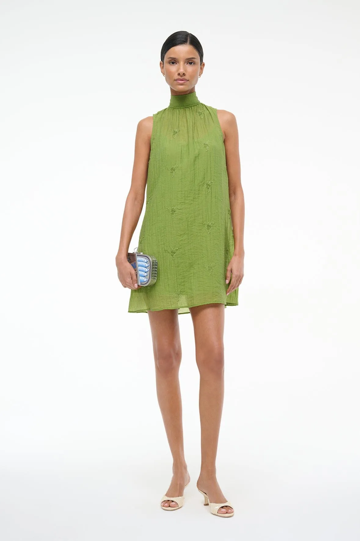ADDY MINI DRESS | GARDEN GREEN sold by STAUD