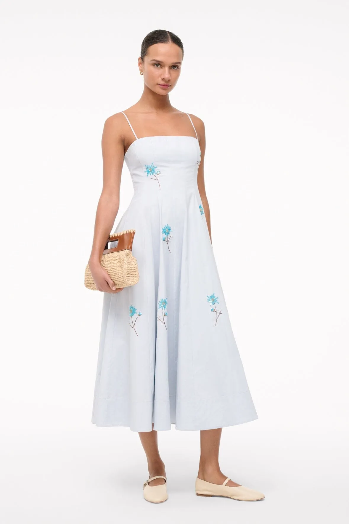 WYLIE DRESS | DANDELION SKY sold by STAUD