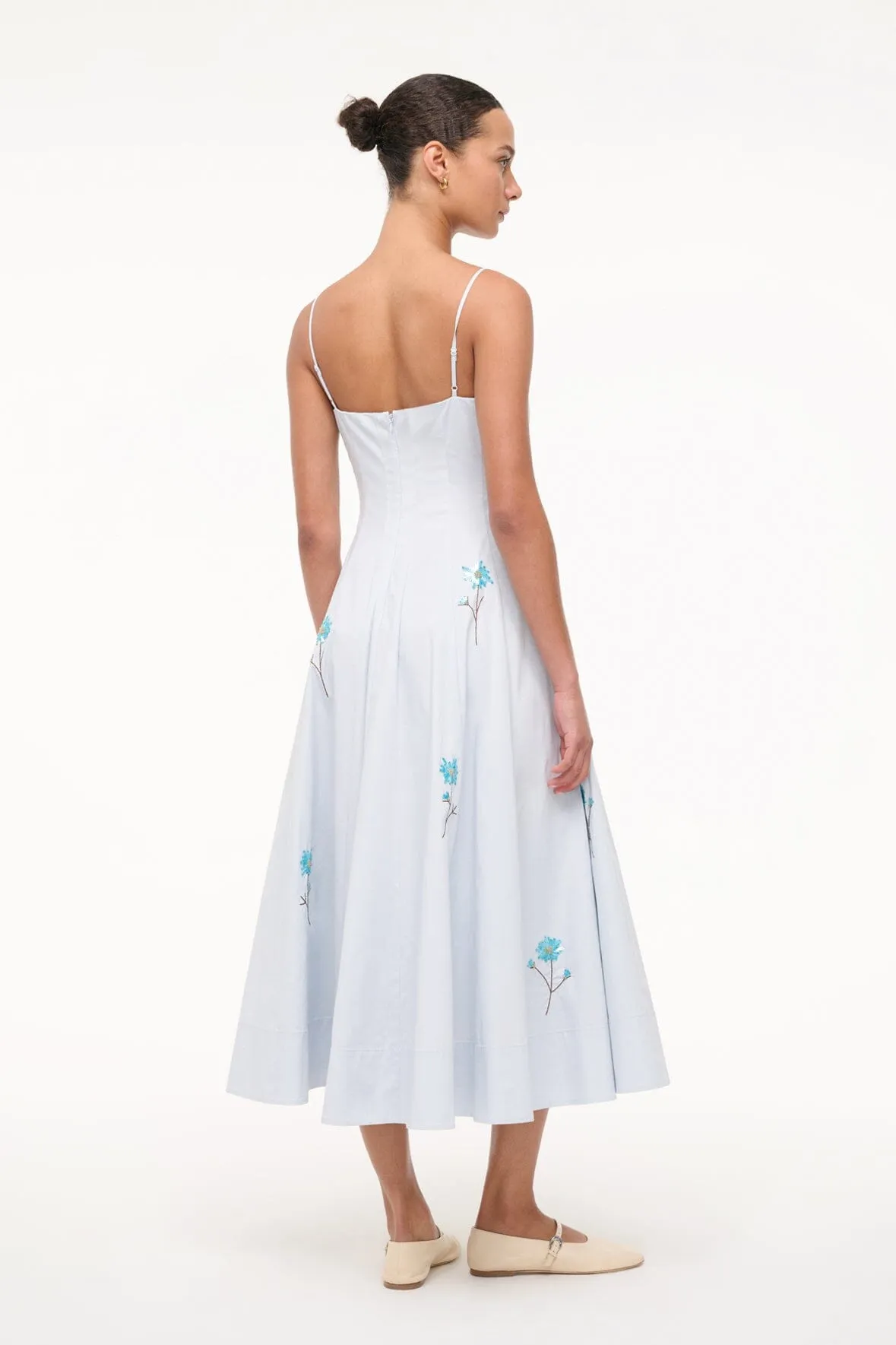 WYLIE DRESS | DANDELION SKY sold by STAUD product image thumbnail 4
