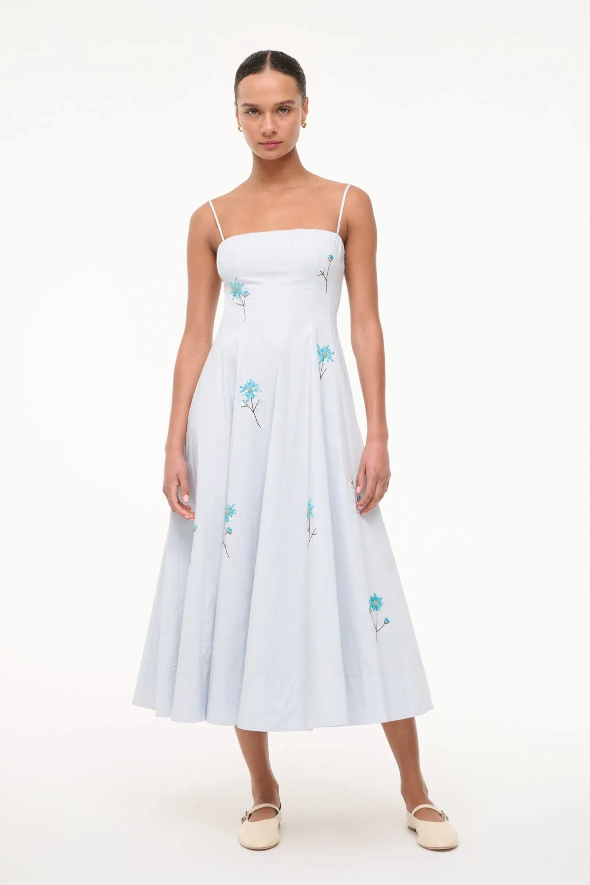 WYLIE DRESS | DANDELION SKY sold by STAUD product image thumbnail 5