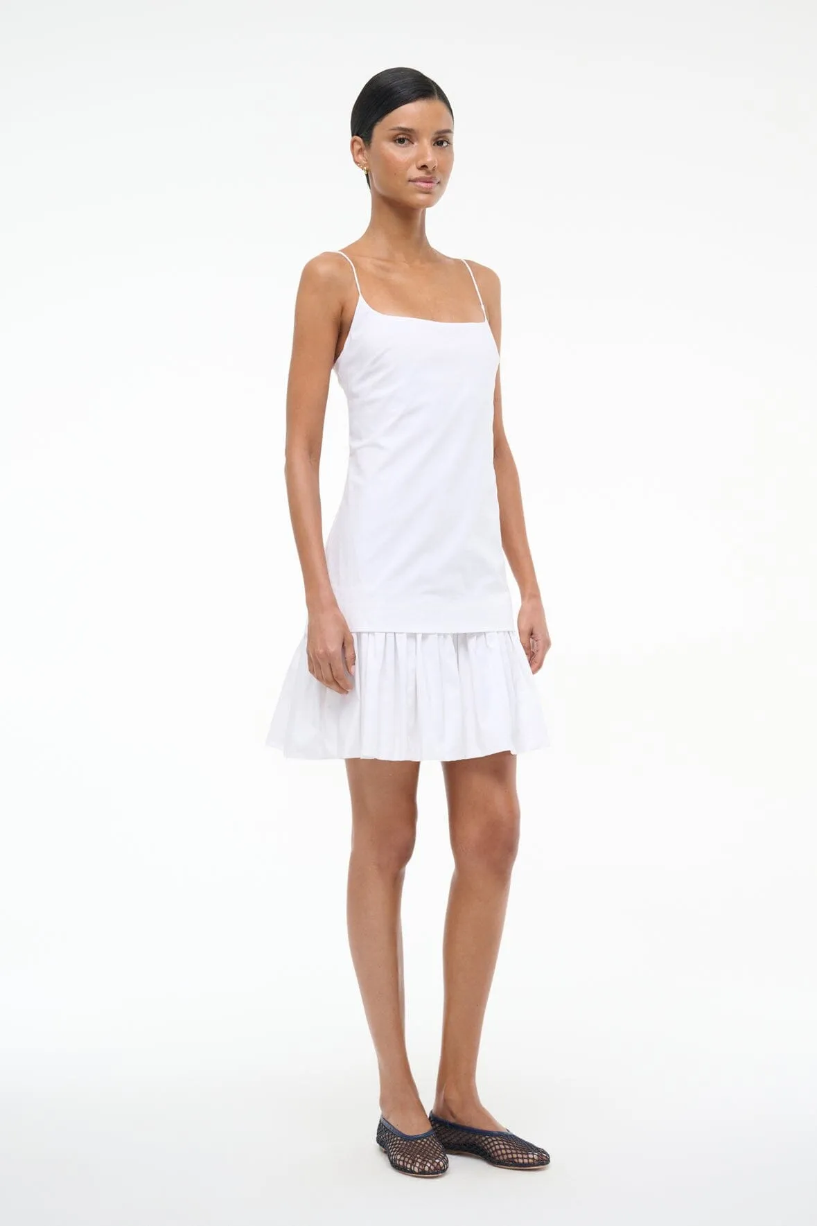 ARI MINI DRESS | WHITE sold by STAUD product image thumbnail 3
