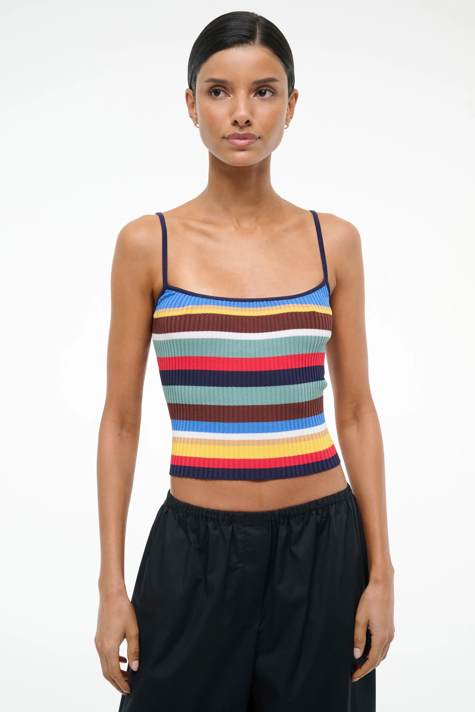 SOLEIL TANK | MARKET STRIPE sold by STAUD product image thumbnail 3