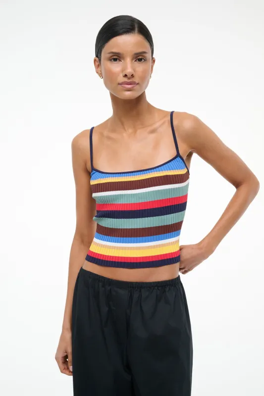 SOLEIL TANK | MARKET STRIPE sold by STAUD