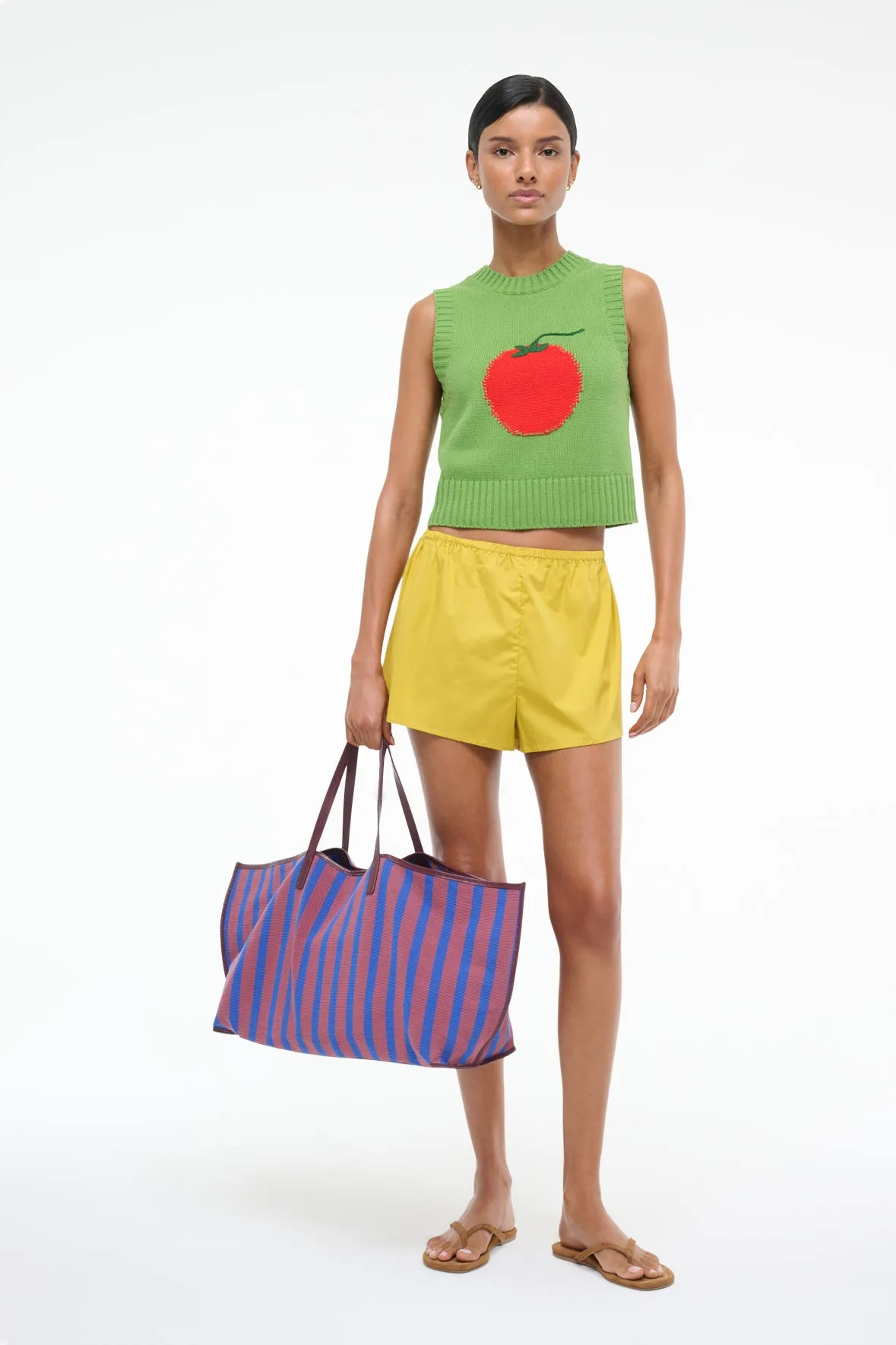 PINGO SWEATER | ROMA LEAF sold by STAUD