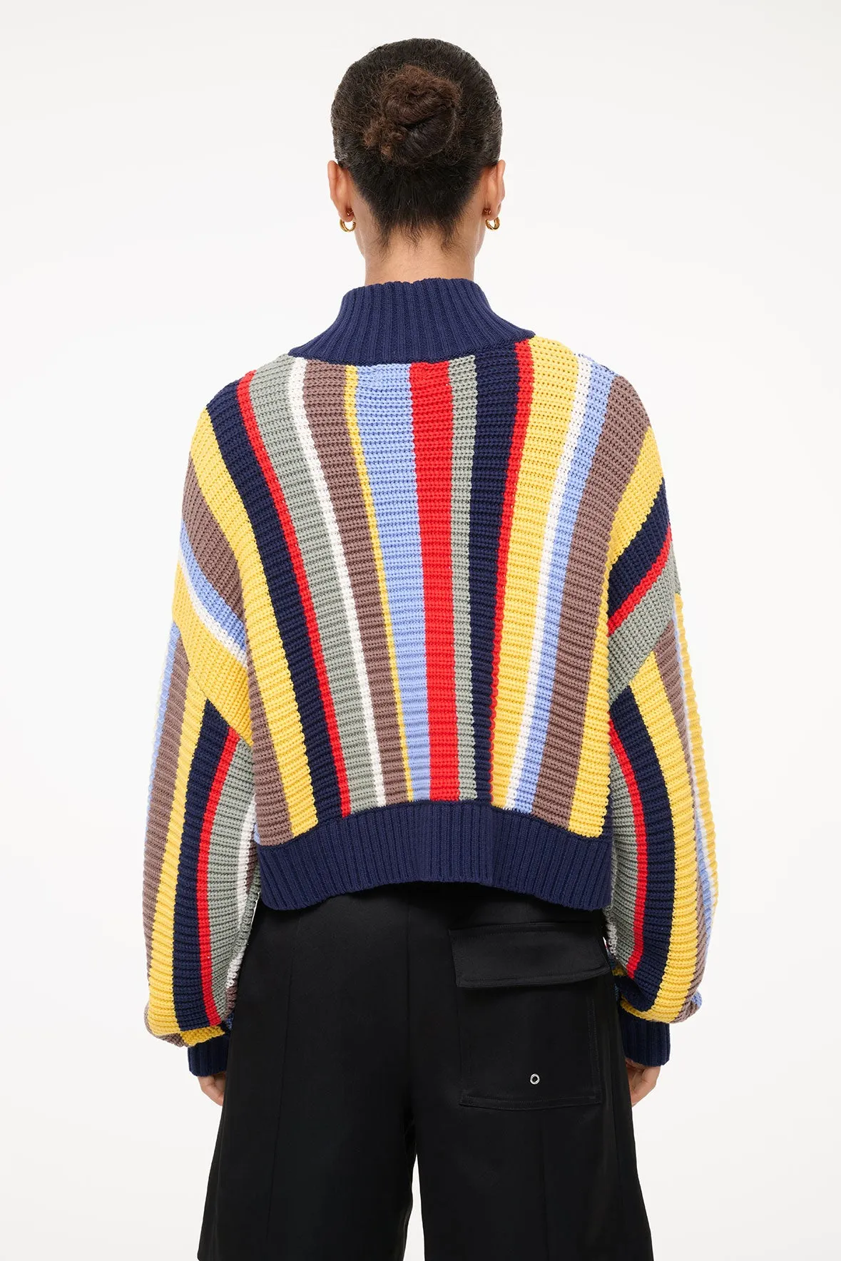 CROPPED HAMPTON SWEATER | MARKET STRIPE sold by STAUD product image thumbnail 5