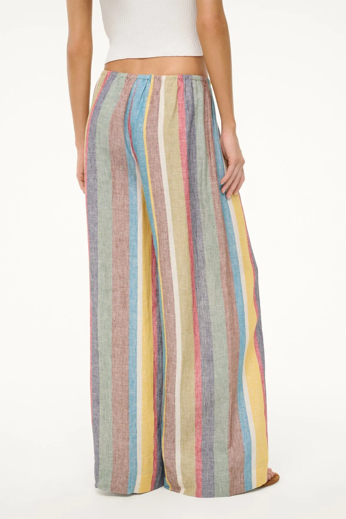 BONFIRE LINEN PANT | MARKET STRIPE sold by STAUD product image thumbnail 5