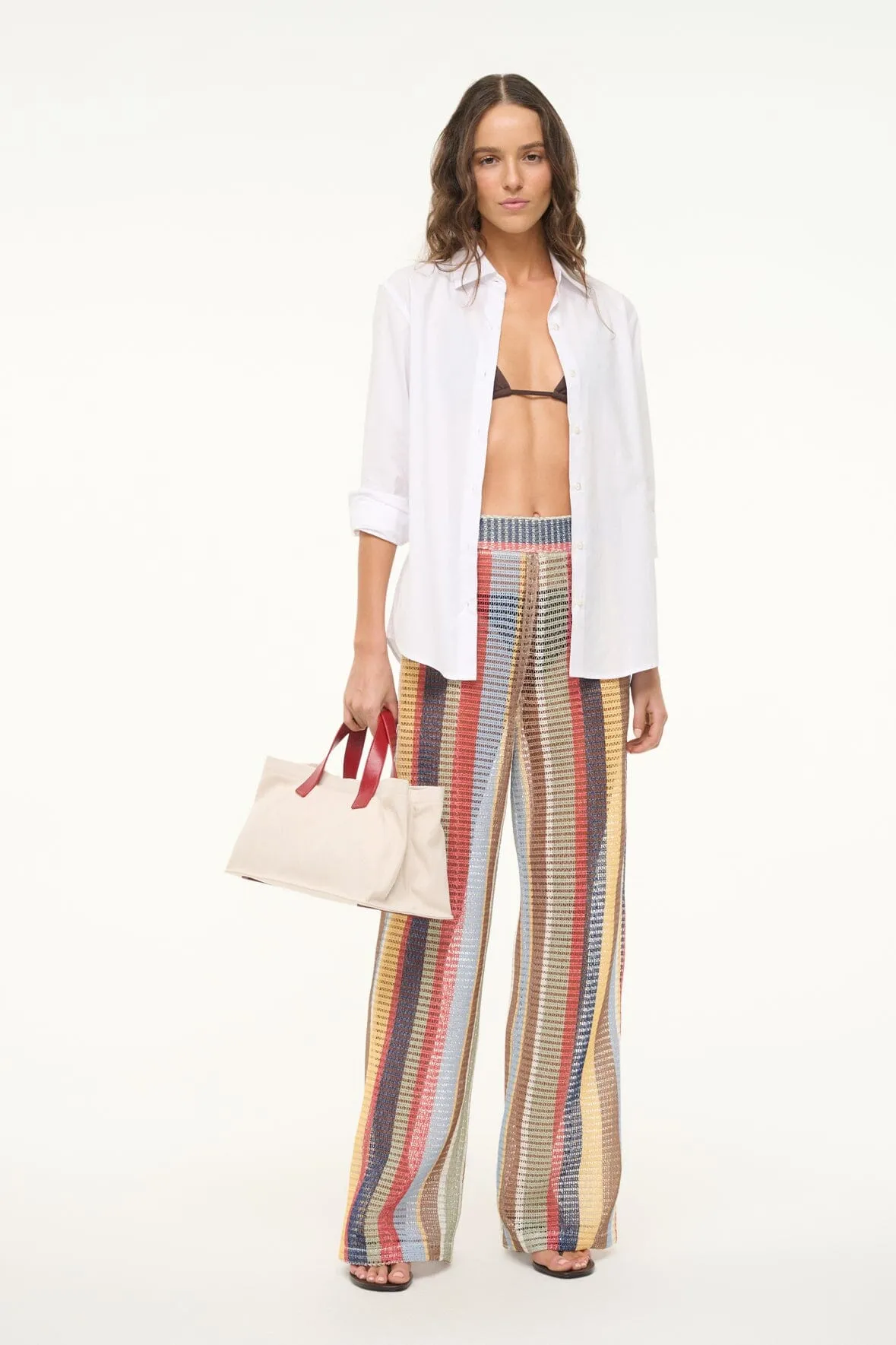CORA PANT | MARKET STRIPE sold by STAUD