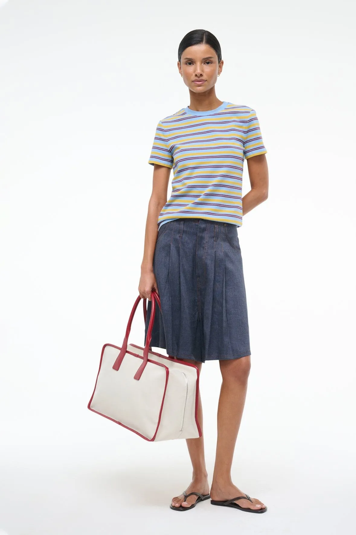 KNIGHT SHORT | CHAMBRAY sold by STAUD