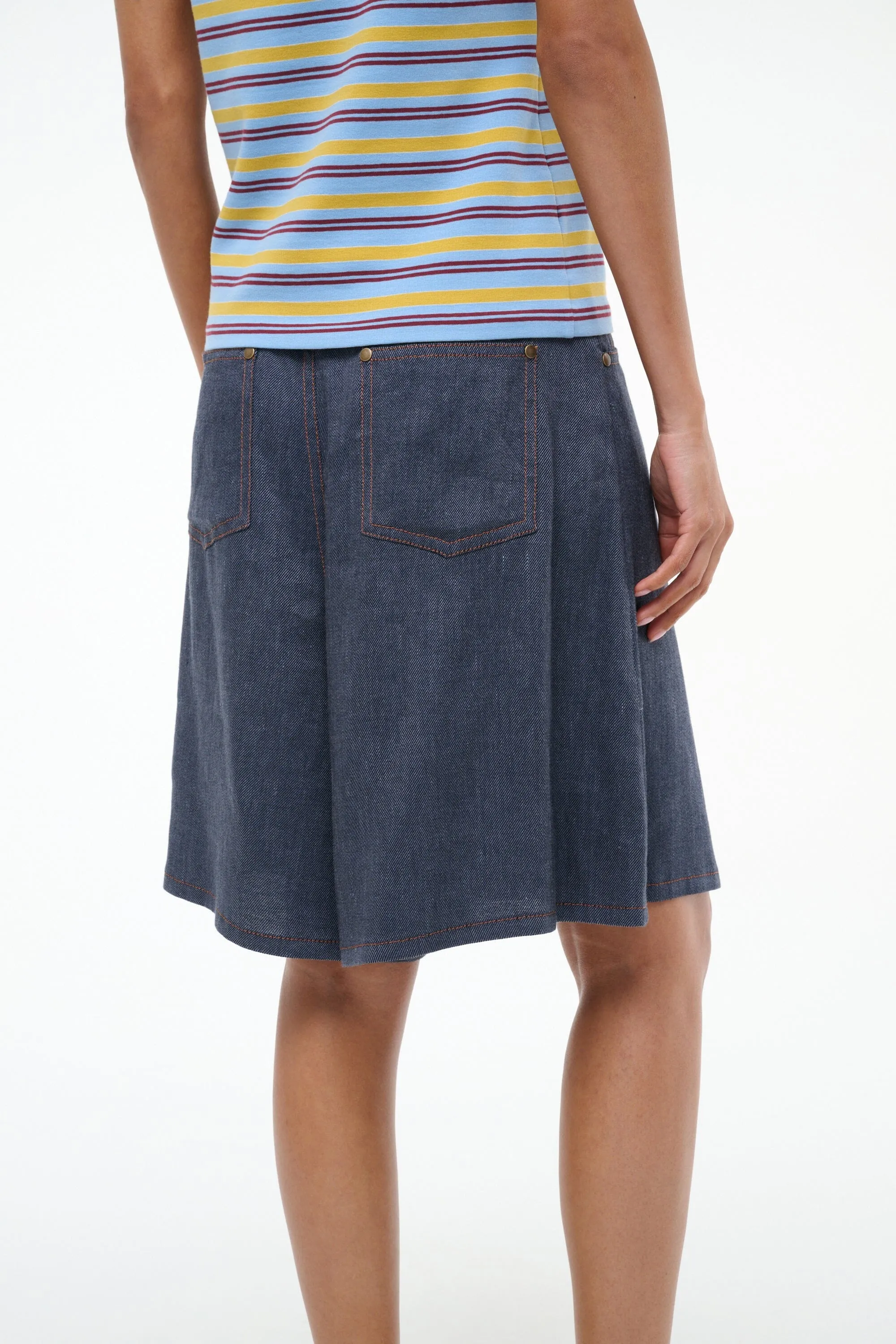 KNIGHT SHORT | CHAMBRAY sold by STAUD product image thumbnail 5