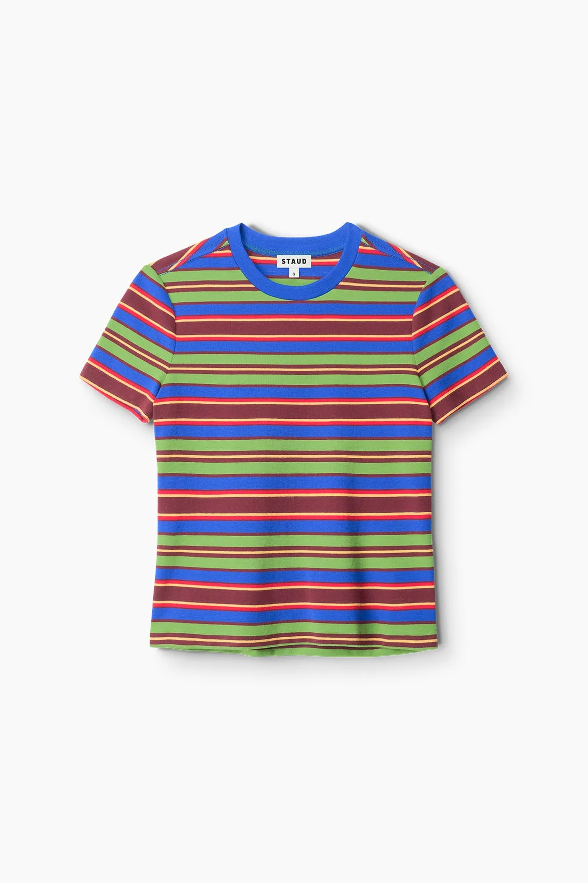 WEEKEND CREW TEE | SPECTRUM STRIPE sold by STAUD product image thumbnail 4