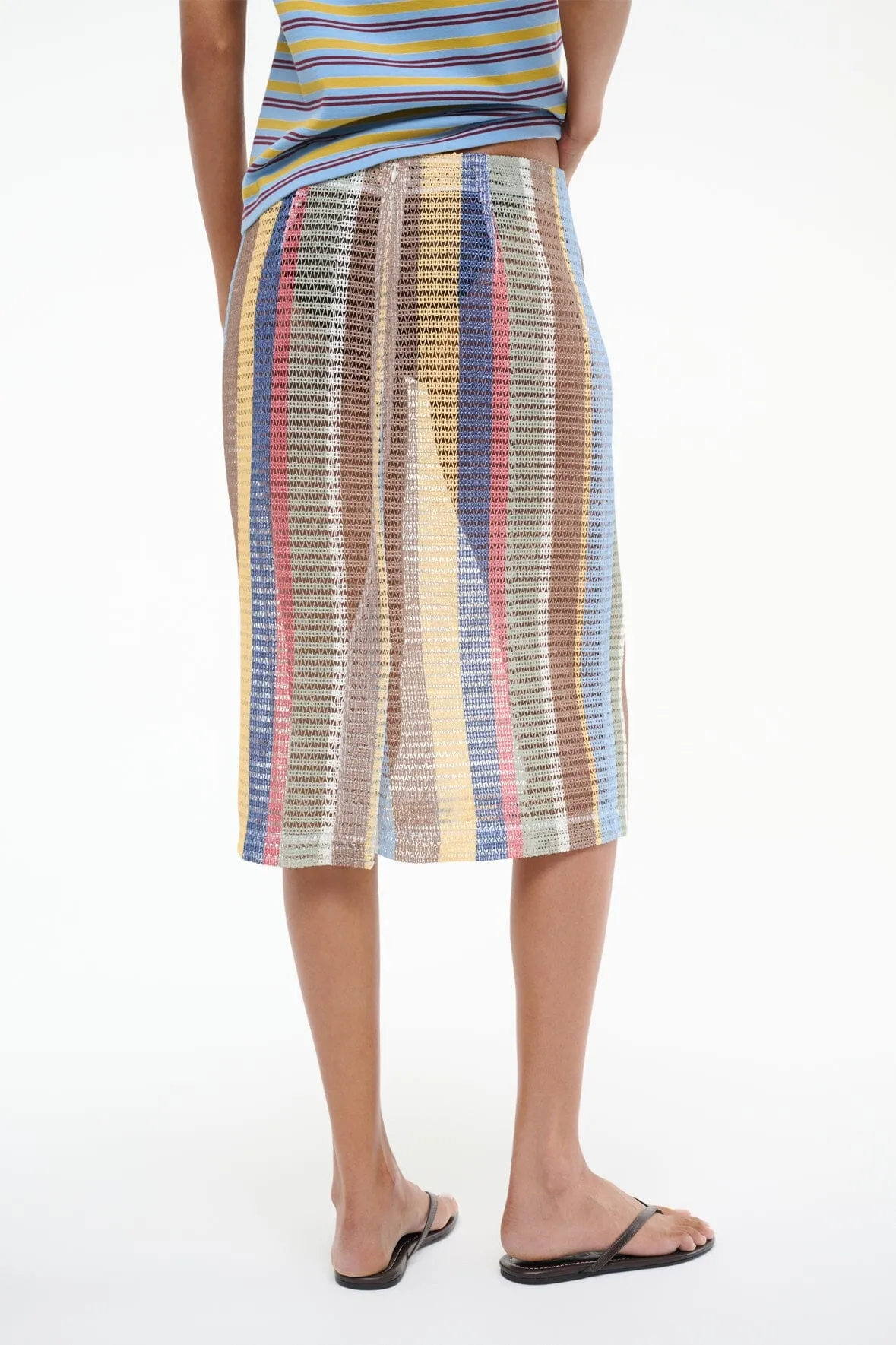 VIA SKIRT | MARKET STRIPE sold by STAUD product image thumbnail 4