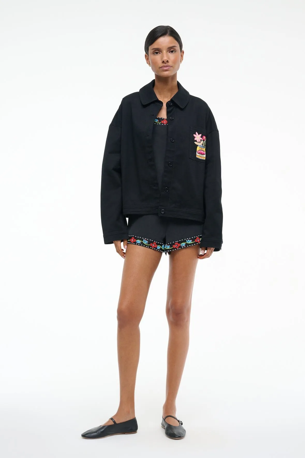 JANE JACKET | BLACK sold by STAUD