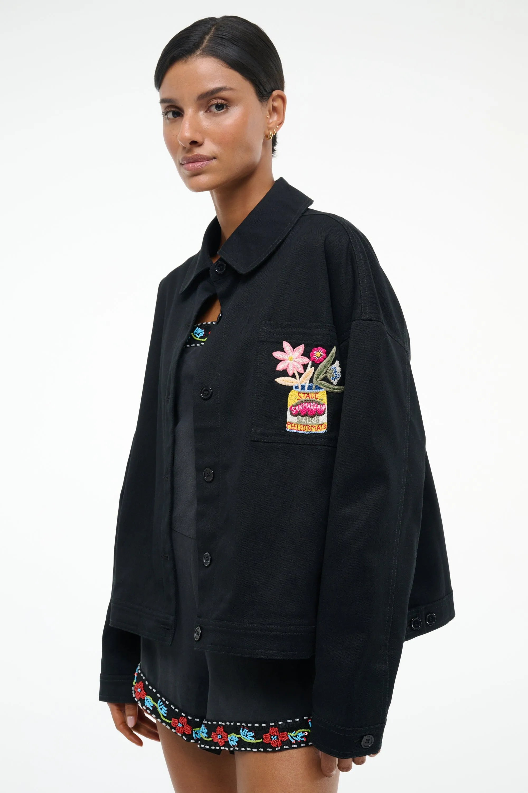 JANE JACKET | BLACK sold by STAUD product image thumbnail 3
