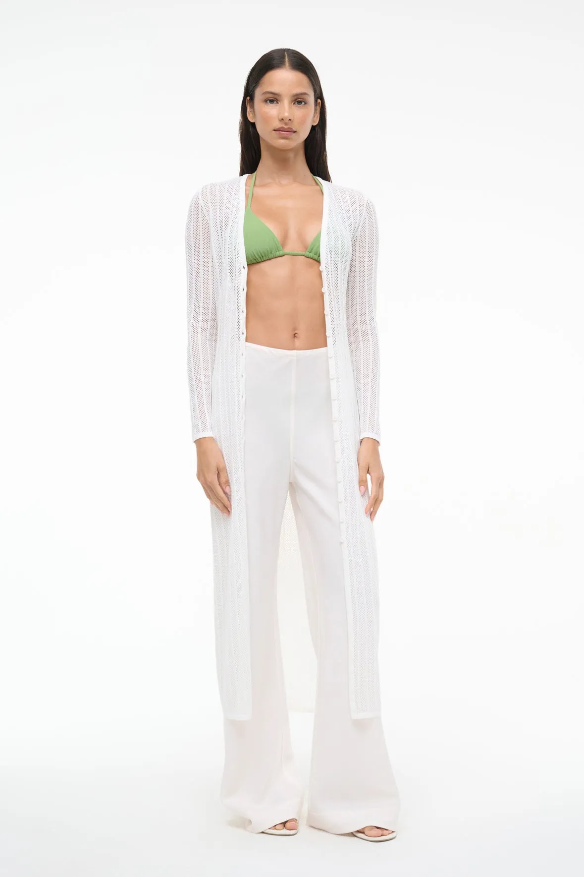 SHOKO COVERUP DRESS | IVORY sold by STAUD product image thumbnail 4