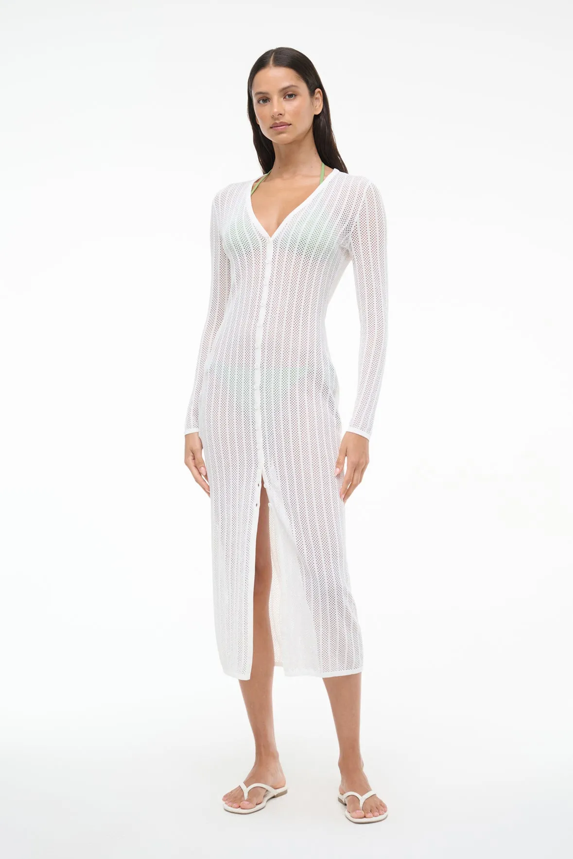 SHOKO COVERUP DRESS | IVORY sold by STAUD product image thumbnail 2