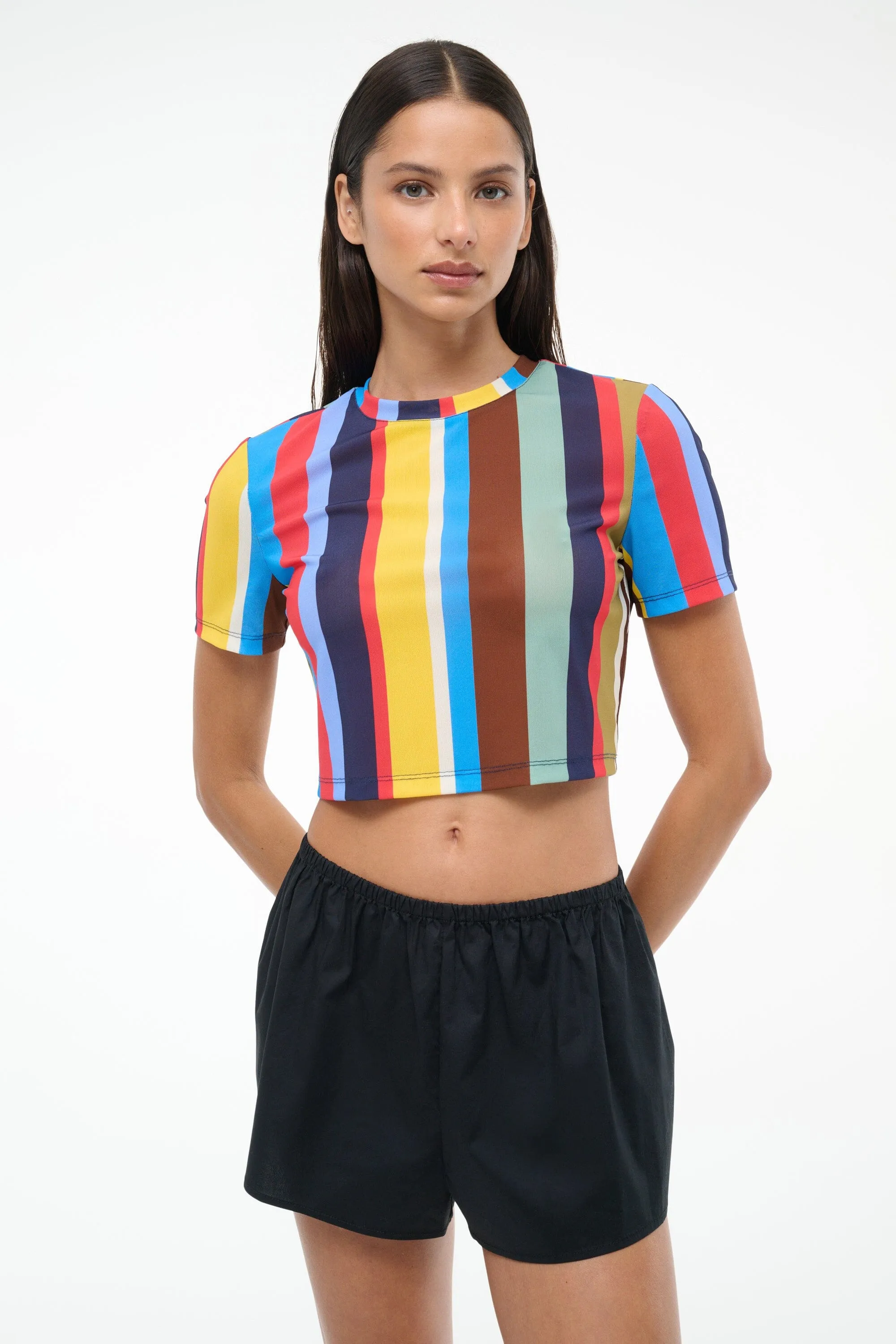 FERNANDA COVERUP TOP | MARKET STRIPE sold by STAUD product image thumbnail 2