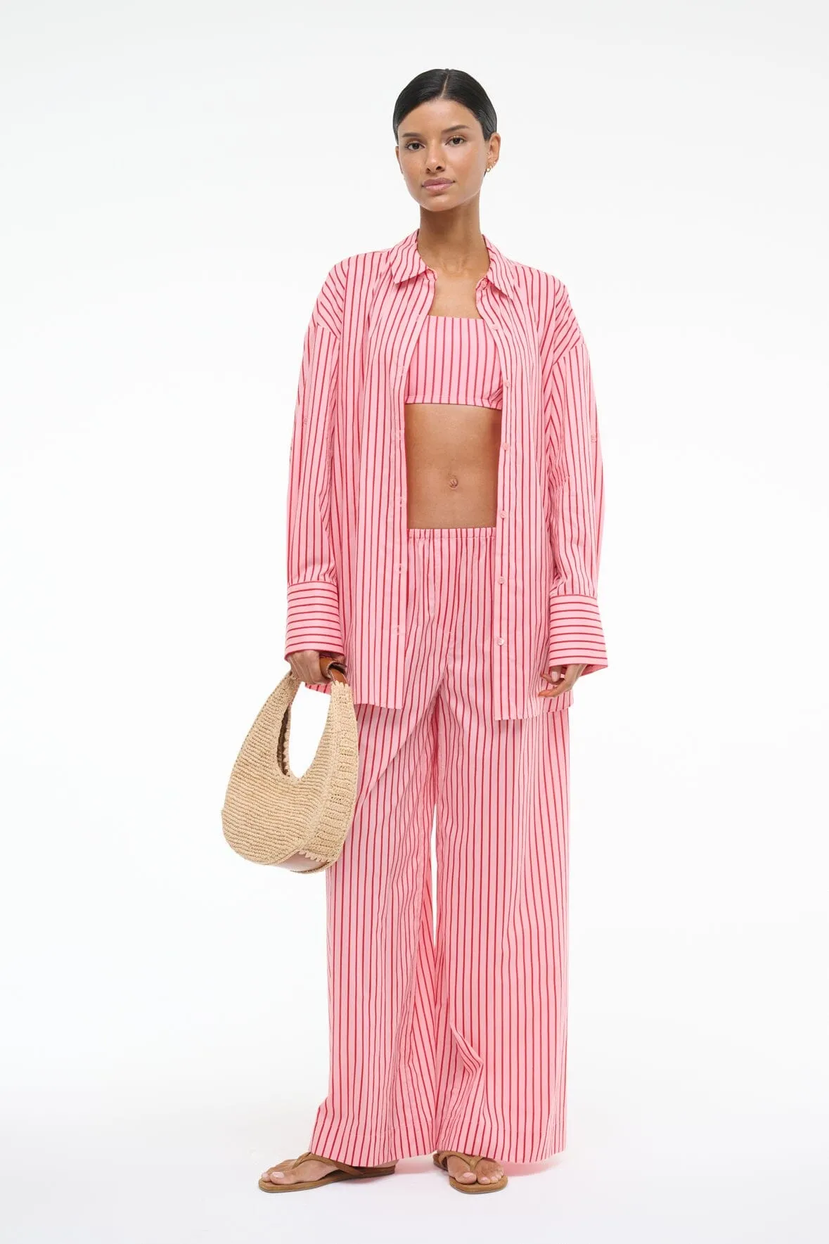 BONFIRE PANT | MONTAUK STRIPE sold by STAUD product image thumbnail 5