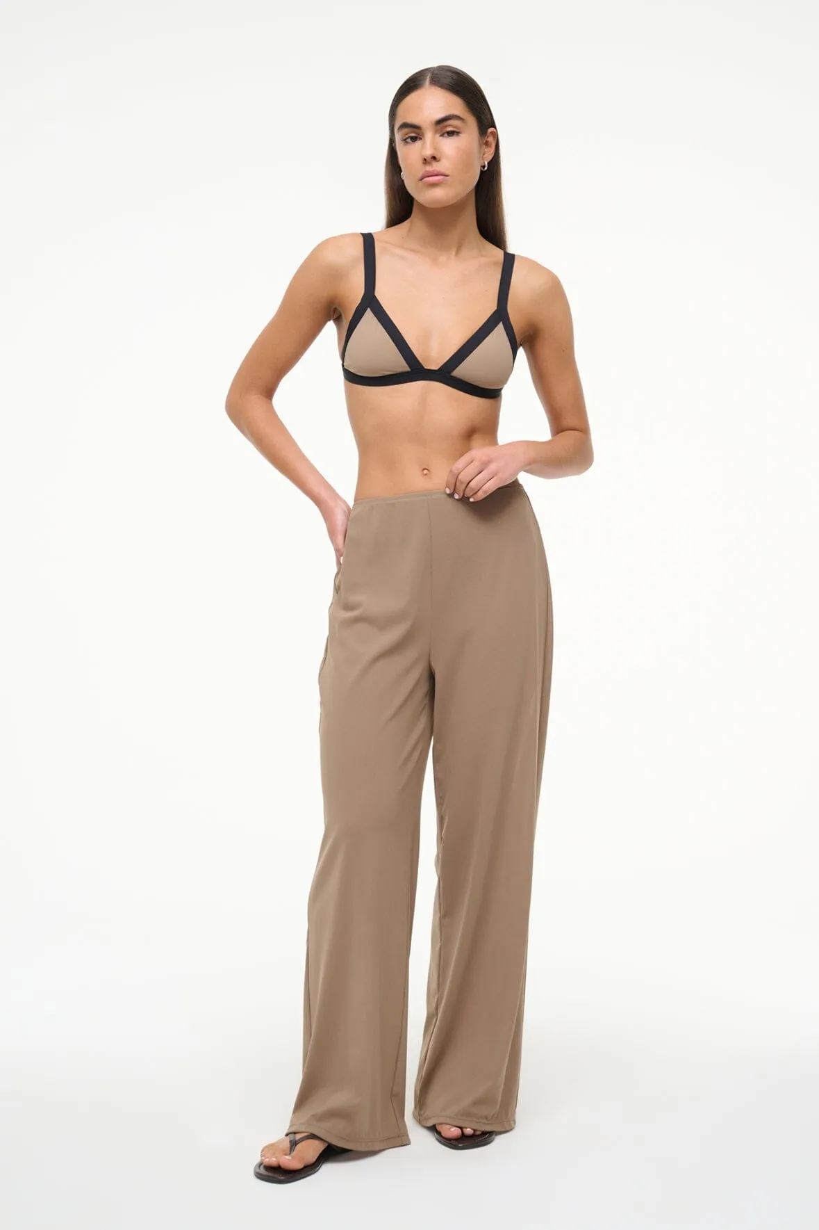 MONICA COVERUP PANT | TAUPE sold by STAUD product image thumbnail 3