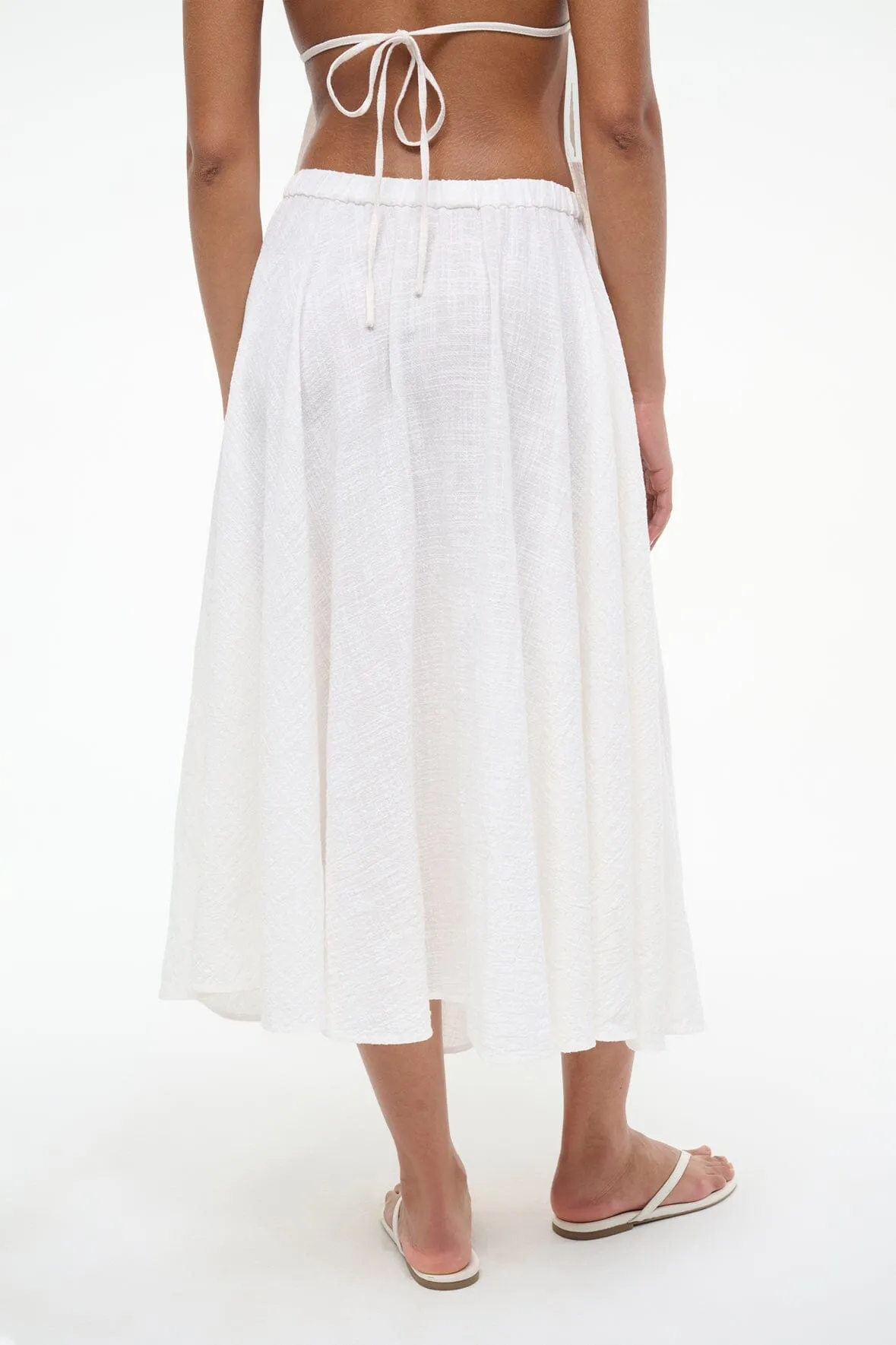 CARLA COVERUP SKIRT | BUTTERCREAM sold by STAUD product image thumbnail 4