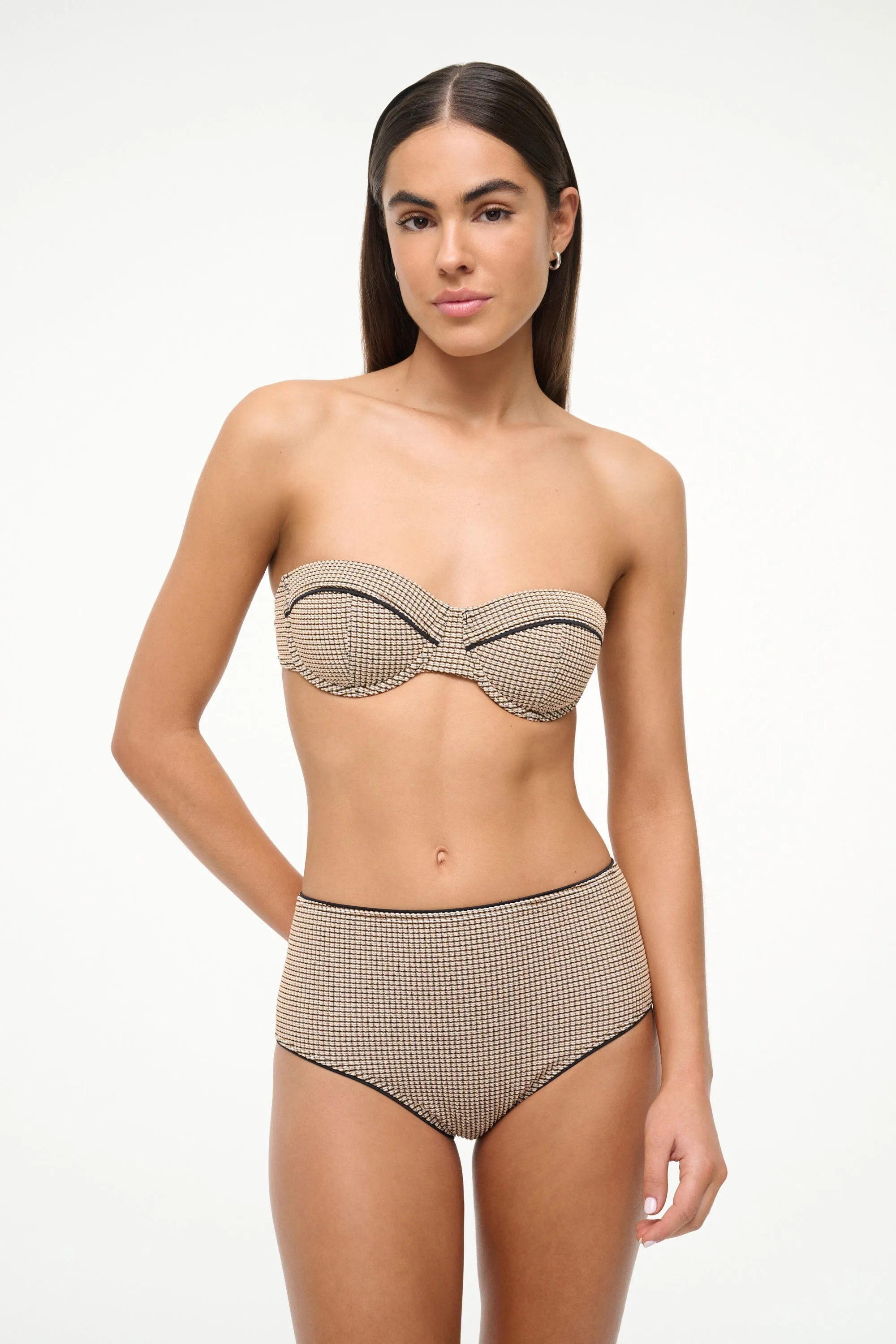 JO BALCONETTE BIKINI TOP | NATURAL PIQUE sold by STAUD product image thumbnail 2