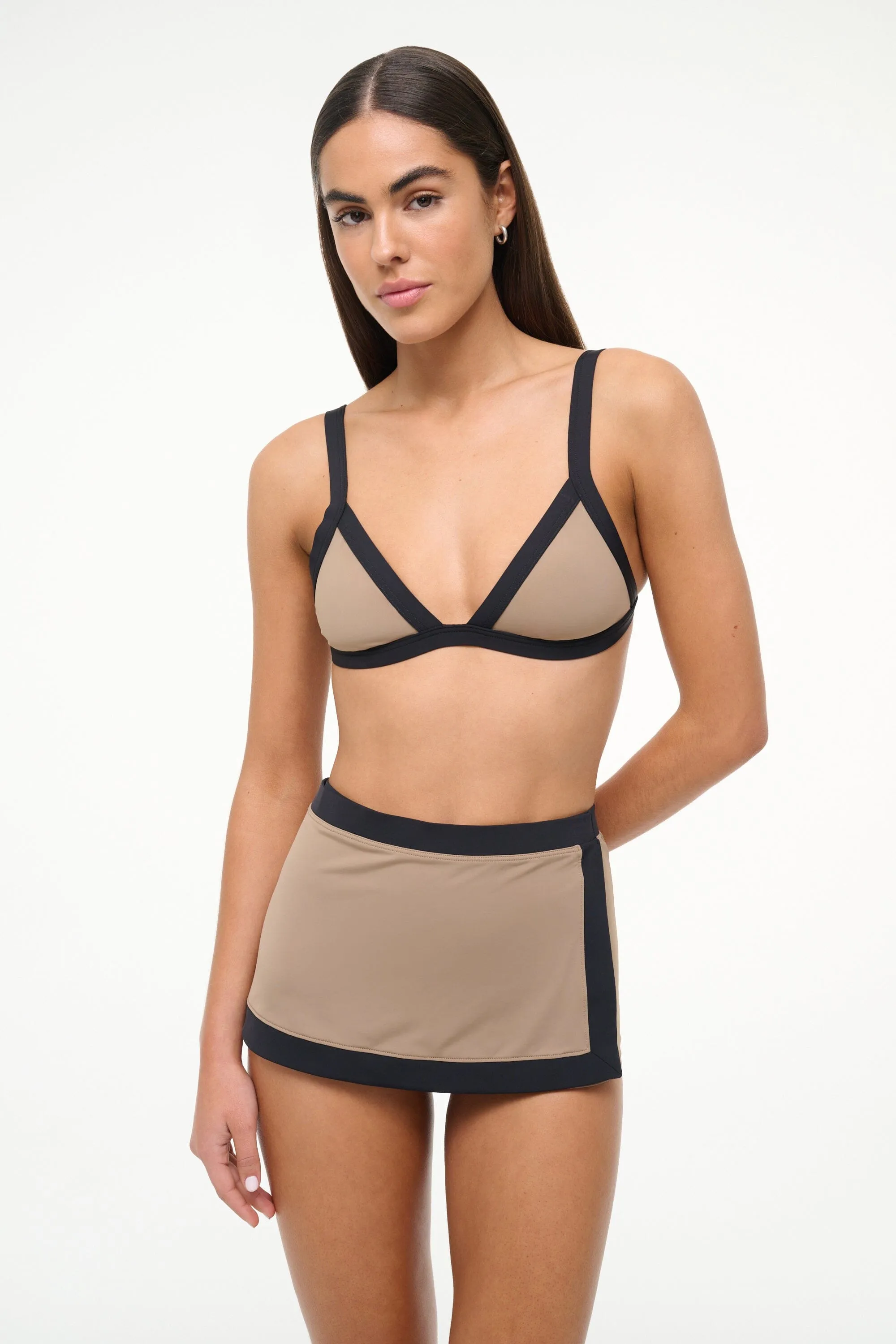 VENTURA BIKINI TOP | TAUPE BLACK sold by STAUD product image thumbnail 4