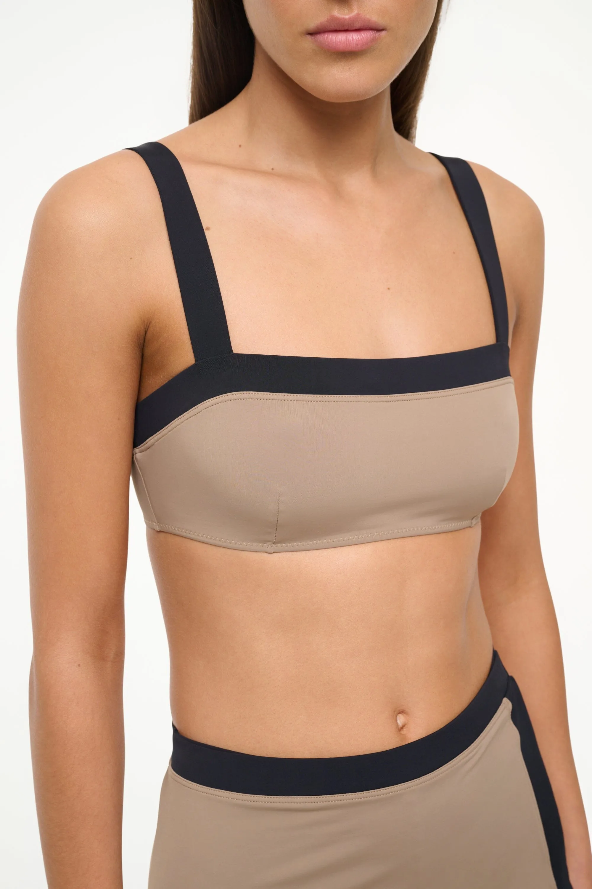 LIV BIKINI TOP | TAUPE BLACK sold by STAUD product image thumbnail 2