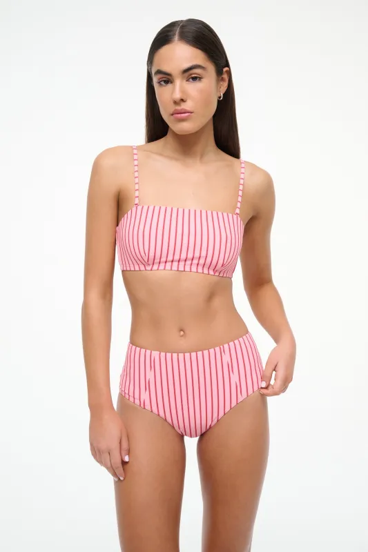 LULU BIKINI TOP | MONTAUK STRIPE sold by STAUD
