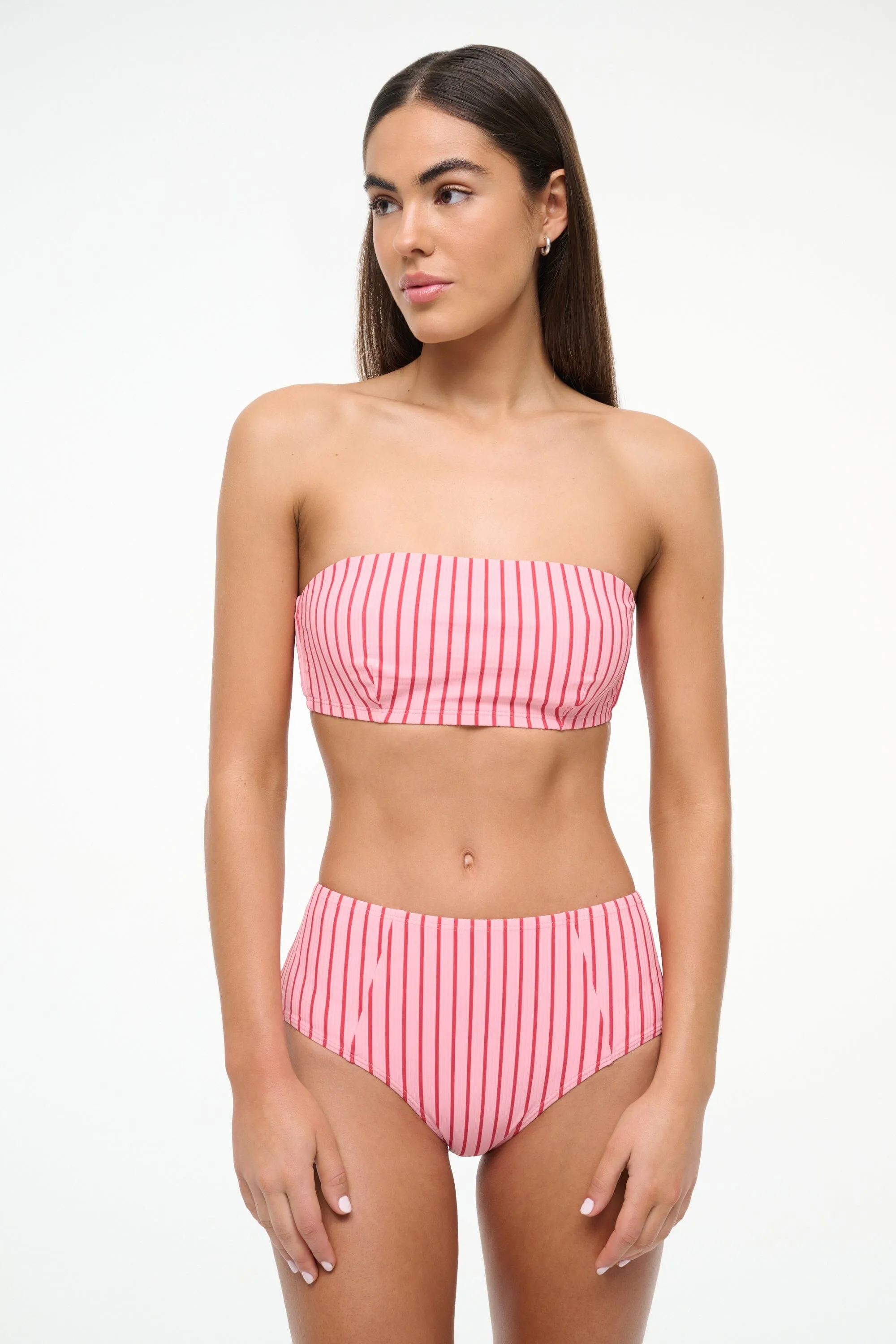 LULU BIKINI TOP | MONTAUK STRIPE sold by STAUD product image thumbnail 2