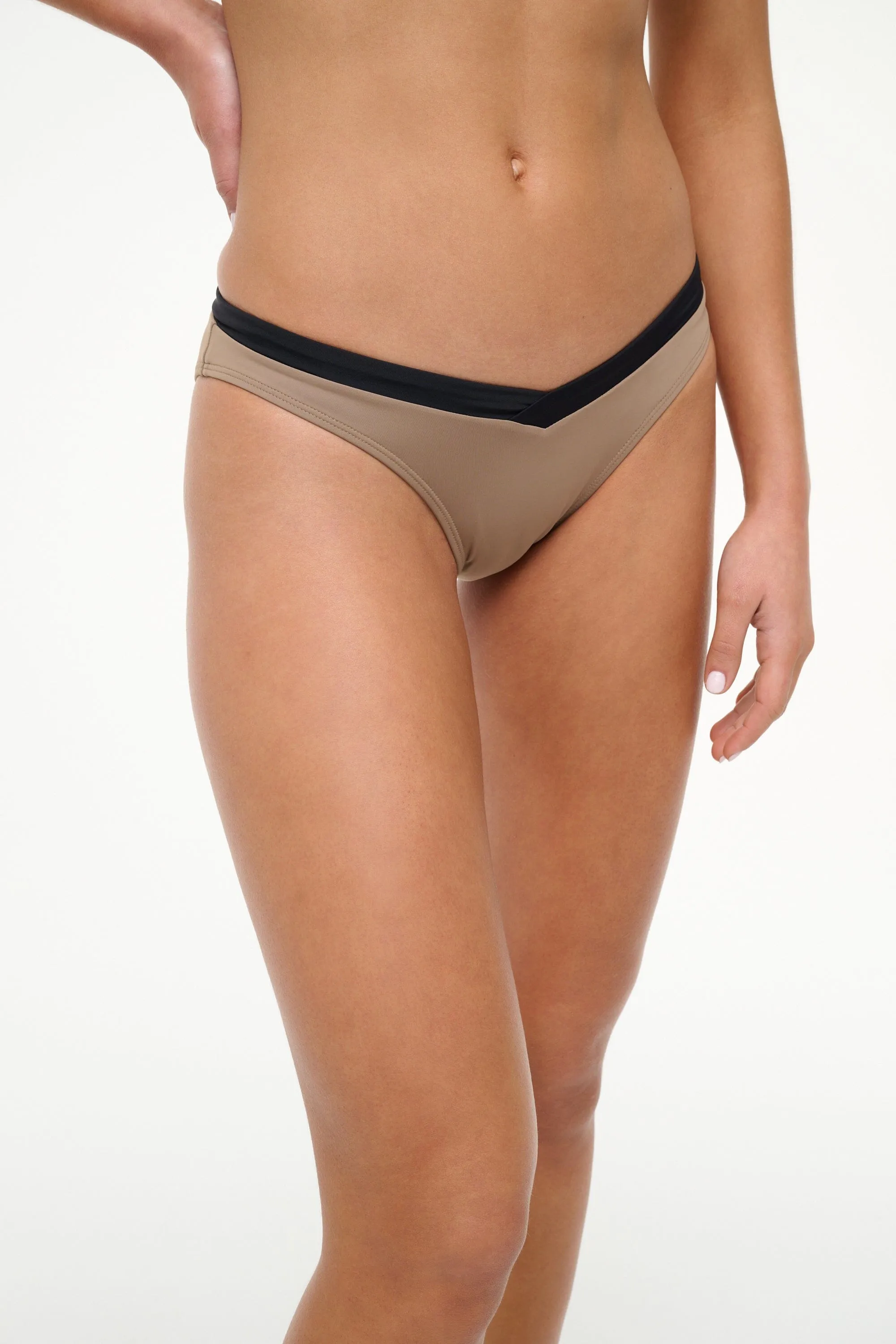 GWEN BIKINI BOTTOM | TAUPE BLACK sold by STAUD product image thumbnail 2