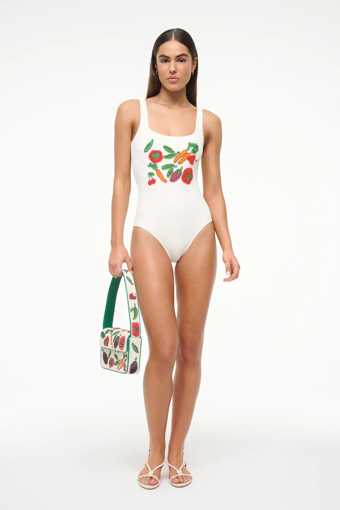 LEA BEADED ONE PIECE | CRUDITE sold by STAUD product image thumbnail 3