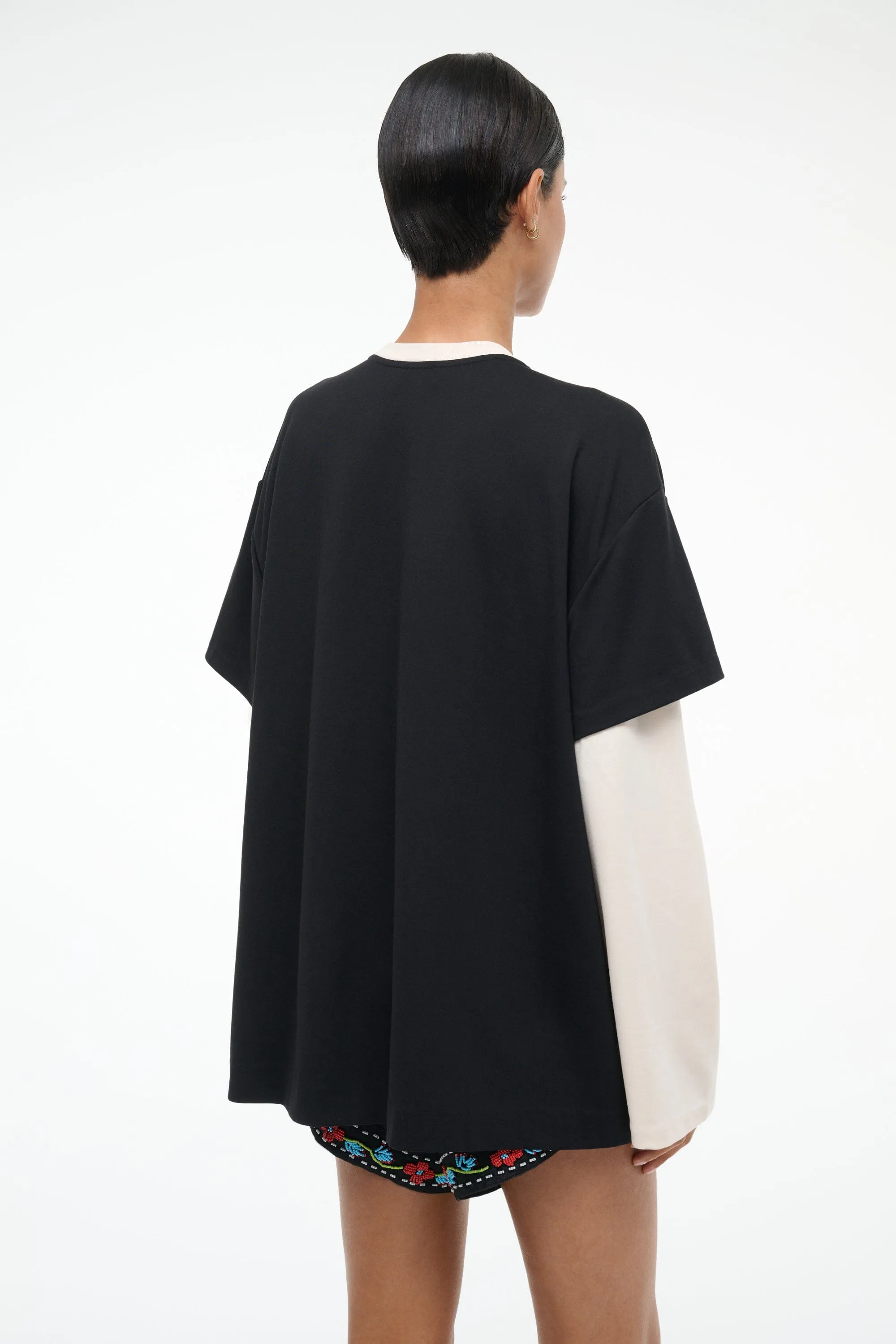 WILLIAM TEE | BLACK ECRU sold by STAUD product image thumbnail 3
