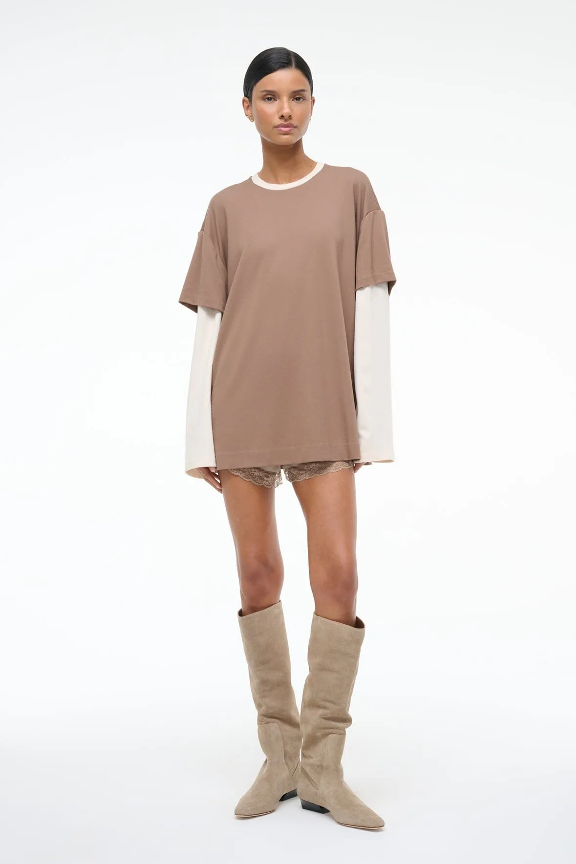 WILLIAM TEE | TAUPE ECRU sold by STAUD product image thumbnail 2