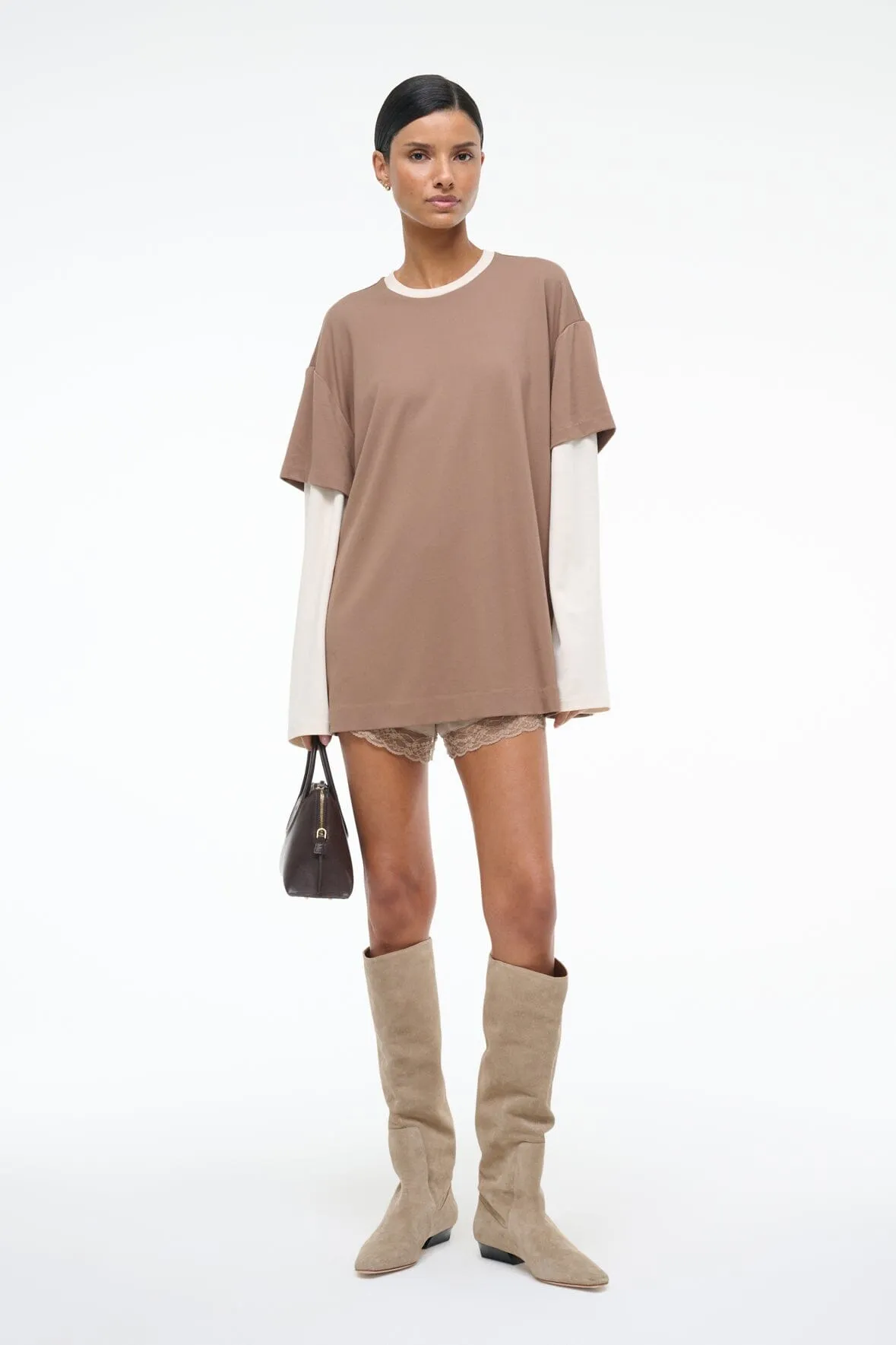 WILLIAM TEE | TAUPE ECRU sold by STAUD product image thumbnail 4