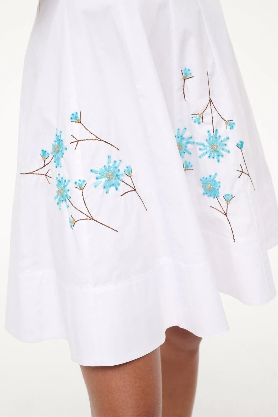 MINI WELLS DRESS | DANDELION WHITE sold by STAUD product image thumbnail 5